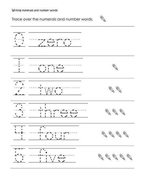 Worksheets Work for Kids | Writing numbers, 1st grade writing ...