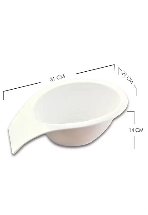 Buy Edge Houseware Ceramic Salad Bowl With Wooden Stand Holder