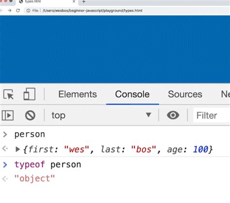 Types Objects Beginner Javascript Wes Bos