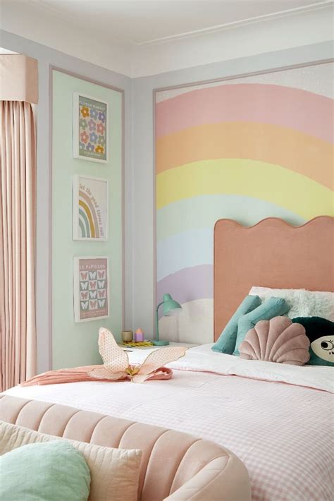 Rainbow Bedroom Design Big Girl Bedrooms Rainbow Bedroom Pastel