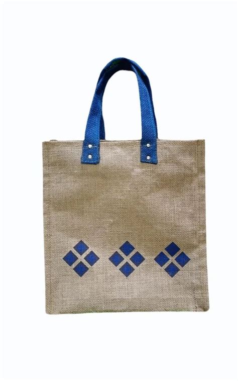 Brown Jute Bag For Lunch Box 12 5x12x6 Inch Weight Capacity 3 KG At