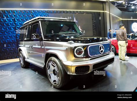 New Delhi February 1 2024 Mercedes Benz EQG Electric G Wagon