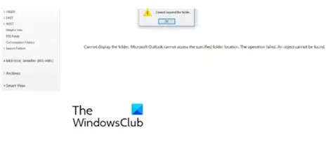 Outlook Cannot Display The Folder [fix]