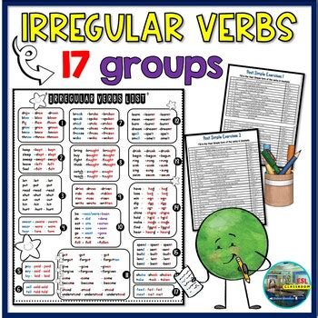 Irregular Verbs Practice Grouped Easy To Memorize ESL Worksheets