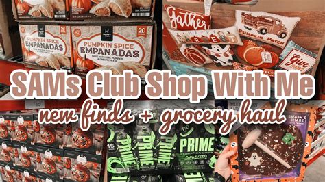 New Sams Club Grocery Haul Sams Club Shop With Me Fall 2023 New Finds For Halloween