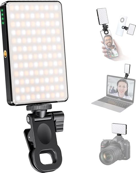 Mxnup Luz Para Celular Con Clips Frontal Y Trasero Led Aro De Luz