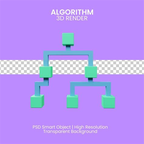 Premium PSD 3d Illustration Of Algorithm