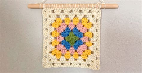 Colgante de Pared Granny en Crochet PATRÓN GRATIS