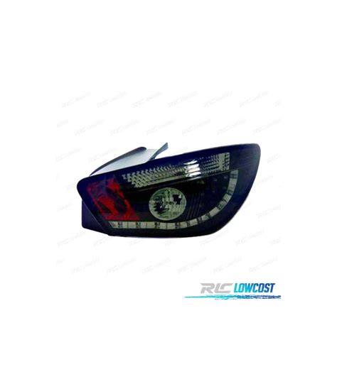 FAROLINS TRASEIROS LED PARA SEAT IBIZA 3P 08 12 PRETO ESCURE