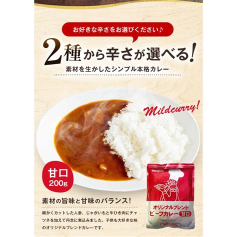 ビーフカレー 200g×4袋 甘口 辛口 選べる オリジナルブレンド 送料無料 カレー レトルト 食品 業務用 ご飯のお供 ご当地 備蓄