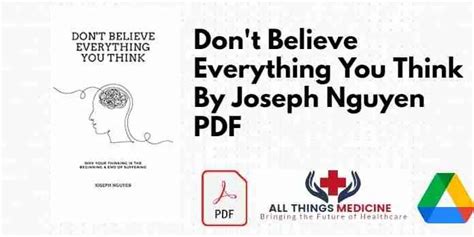 This Book For Self Help Don T Believe Everything You Think By Joseph