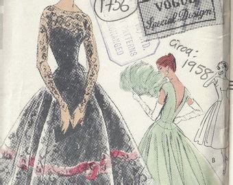 1958 Dress Pattern Etsy