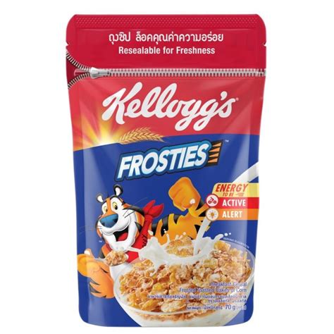 Kelloggs เคลล็อกส์ ฟรอสตีส์ Frosties Breakfast Cereal Resealable Pouch