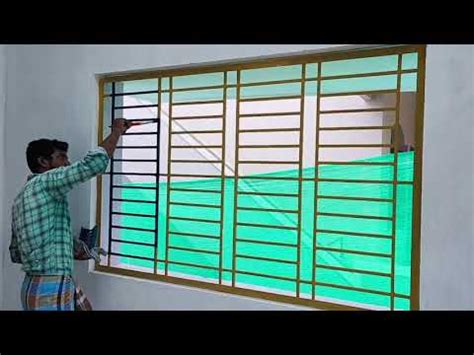 Window Grill Painting Colour YouTube