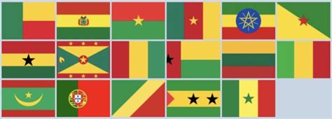 Flags with Red, Yellow, and Green: Symbols of Unity and Heritage