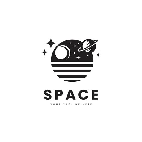 Premium Vector Space Logo Vector Minimalist Style Planets