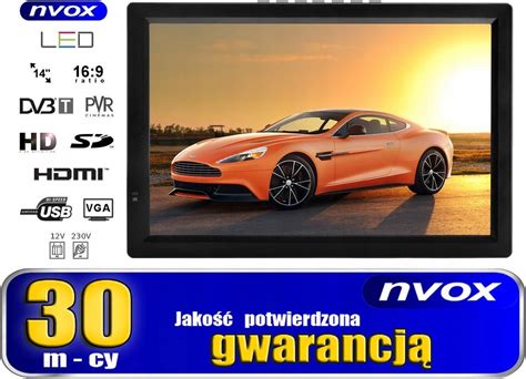 Akcesoria Car Audio Video Nvox Telewizor Samochodowy Cali Dvbt Usb