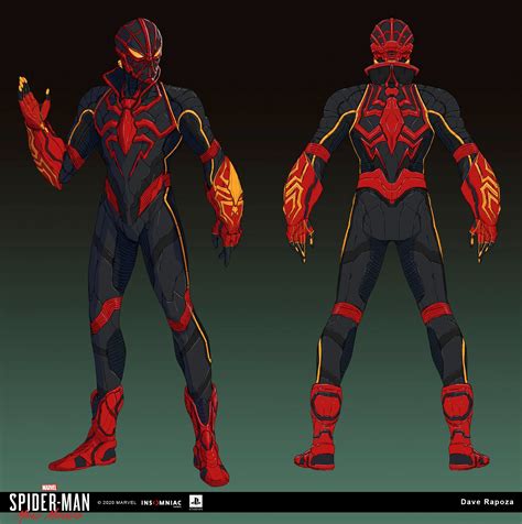 Spider Man Miles Morales STRIKE Suit Concept Art Revealed Gaming Thrill