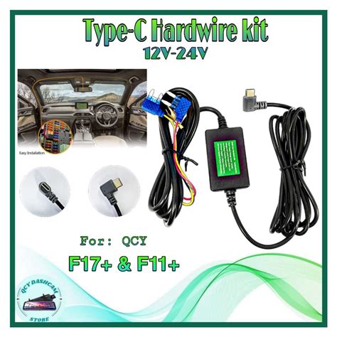 Type C V V Hardwire Kit For Qcy New F And F Dash Cam Hardwire