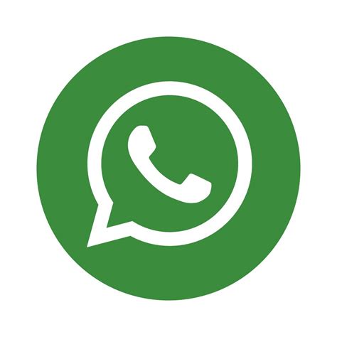 Free High-Quality Green Whatsapp Logo Circle for Creative Design