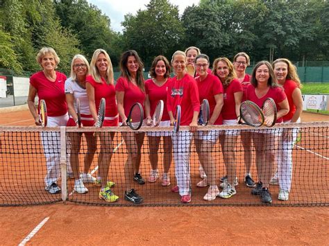 Tennis Medensaison Damen Der Tg Rot Weiss Feiern Aufstieg In