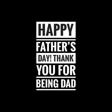 Happy Fathers Day Thank You For Being Dad Simple Typography Stock Illustration Illustration Of