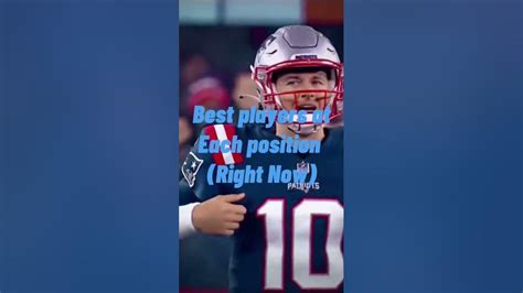 Best Nfl Players At Each Position Youtube