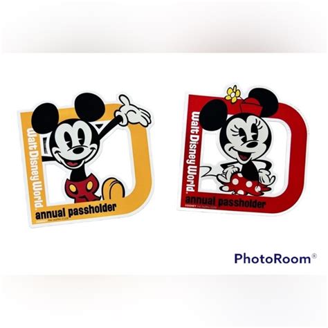 Disney Other Mickey And Minnie Disney Passholder Magnets Poshmark