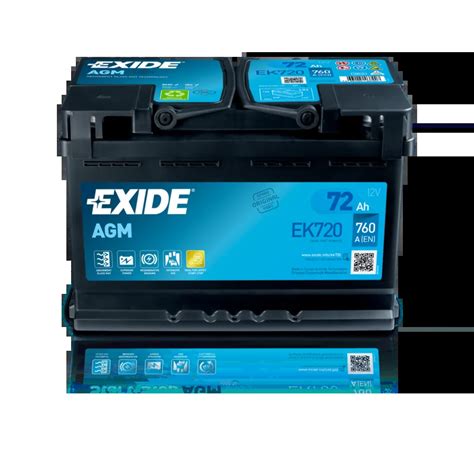 Bateria Exide Start Stop AGM EK720 72Ah