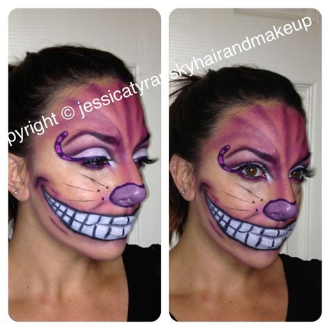 Cheshire Cat makeup. Halloween makeup - This girl is awesome! | Halloween makeup, Halloween ...