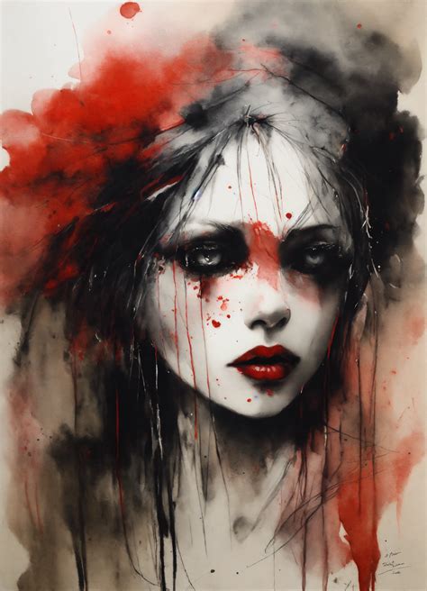 Lexica Stephen Gammell Style Dessin Aquarelle Aquarelles Noir Et