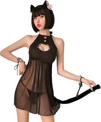Amazon Sinmiuanime Women Lingerie Sexy Transparent Dress Japanese Sexy Catwoman And Rabbit
