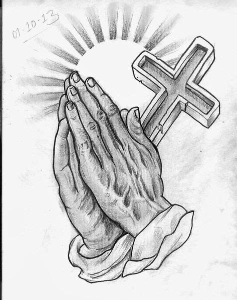 Tattoo For Men Cross Praying Hands 53 Ideas Tattoo Sketches Hand