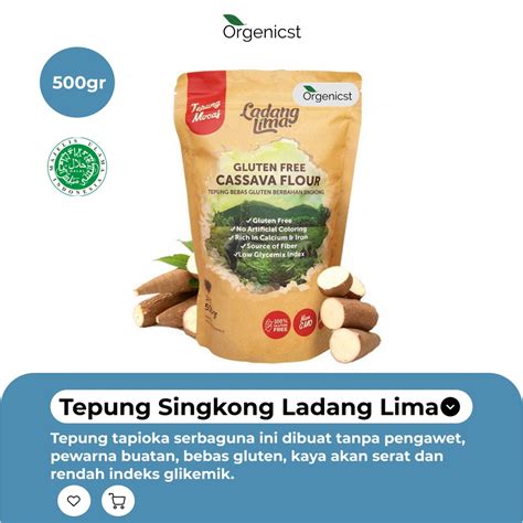 Jual Tepung Ladang Lima Mocaf Non Gluten Free Tepung Ubi Singkong