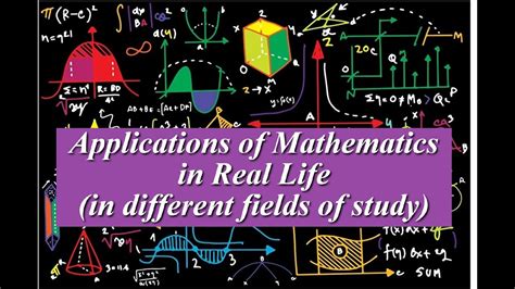 Applications Of Mathematics In Real Life Or In Different Fields Of