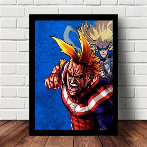 Quadro Decorativo All Might Boku No Hero Academia Anime Elo7