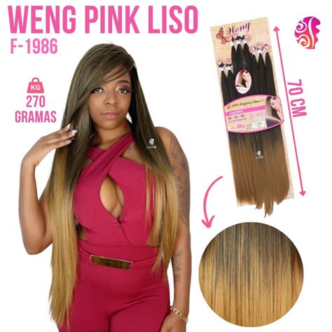 Aplique De Cabelo 100 Orgânico Liso Weng Fibra Premium 270 Gramas