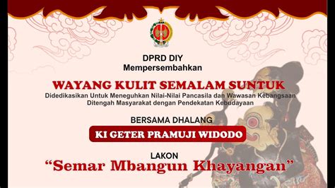 LIVE PERSEMBAHAN WAYANG KULIT SEMALAM SUNTUK Bersama Dhalang Ki