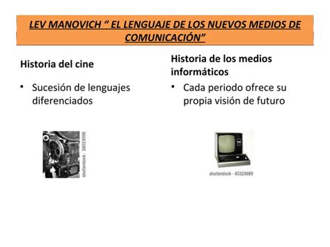 Lev manovich El lenguaje de los nuevos medios de comunicación PPT