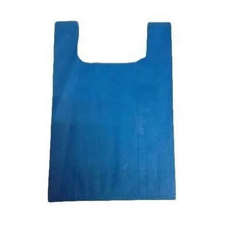 Plain Navy Blue U Cut Non Woven Bag For Shopping At Rs 165 Kg In