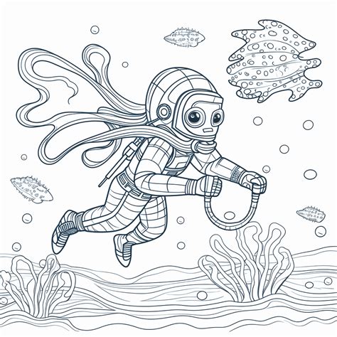 Taucher Fisch In Brille Ausmalbild Malvorlage Comics My XXX Hot Girl