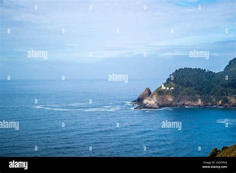 Heceta Head Lighthouse State Park Scenic Viewpoint In Florence Oregon