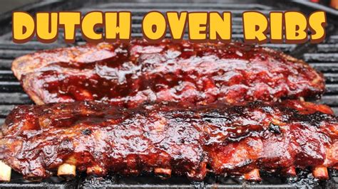 Tender Dutch Oven Ribs In 3 Hours English Bbq Video 0815bbq Youtube