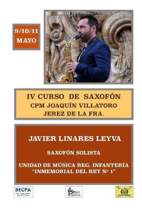 Iv Curso De Saxofón Cpm Joaquin Villatoro Jerez De La Frontera Adolphesax