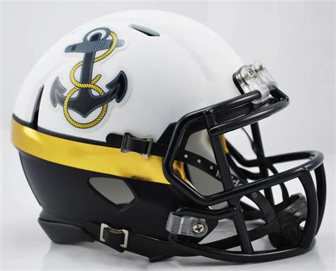 A Football Helmet With An Anchor On It