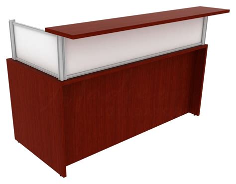 Mahogany Small Reception Desk Pl Laminate By Performance Furnishings