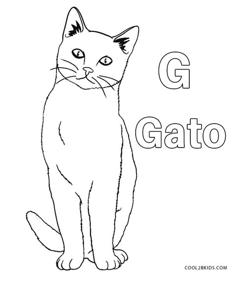 Desenhos De Gato Para Colorir Páginas Para Impressão Grátis