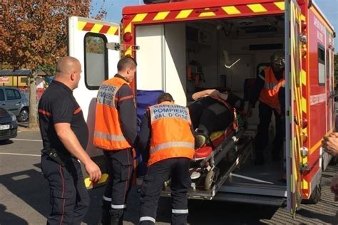 Val d Oise Un motard évacué après un accident à Marines