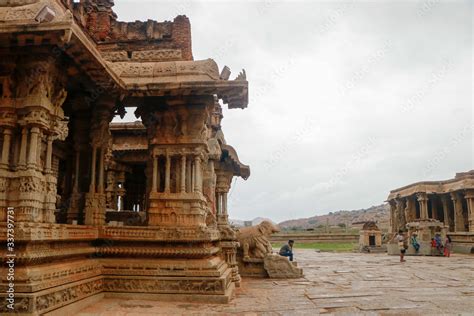 Ruins and temples of Hampi Stock Photo | Adobe Stock