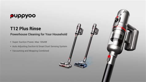 Puppyoo Launches T12 Plus Rinse Cordless Vacuum The Latest Combination